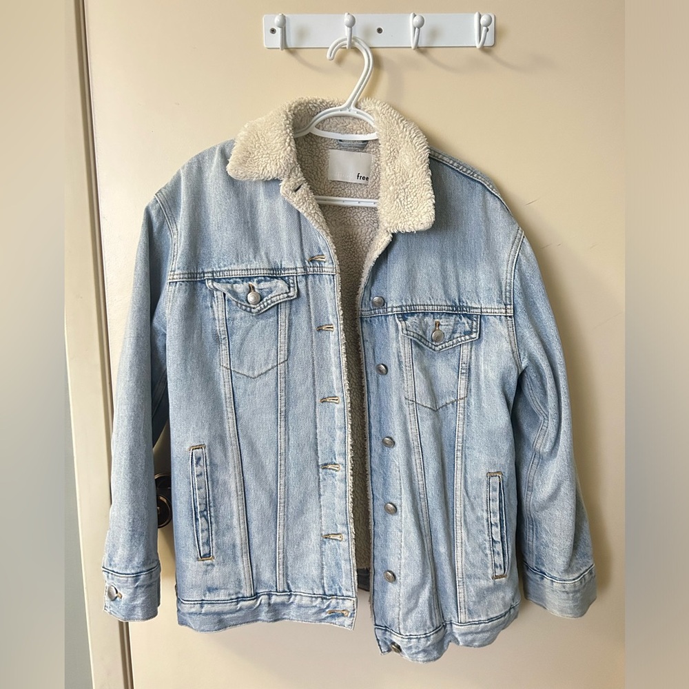 Wilfred Free Sherpa Lined Denim Jacket